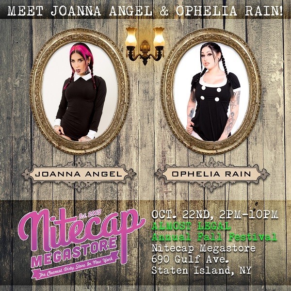 Joanna Angel Ophelia Rain To Appear At Almost Legal Fall Festival In New York Candy Porn