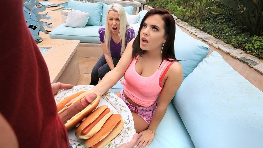 Hot Dog Porn - Hot Babes & Pornstars Eating Hot Dogs | Candy.porn