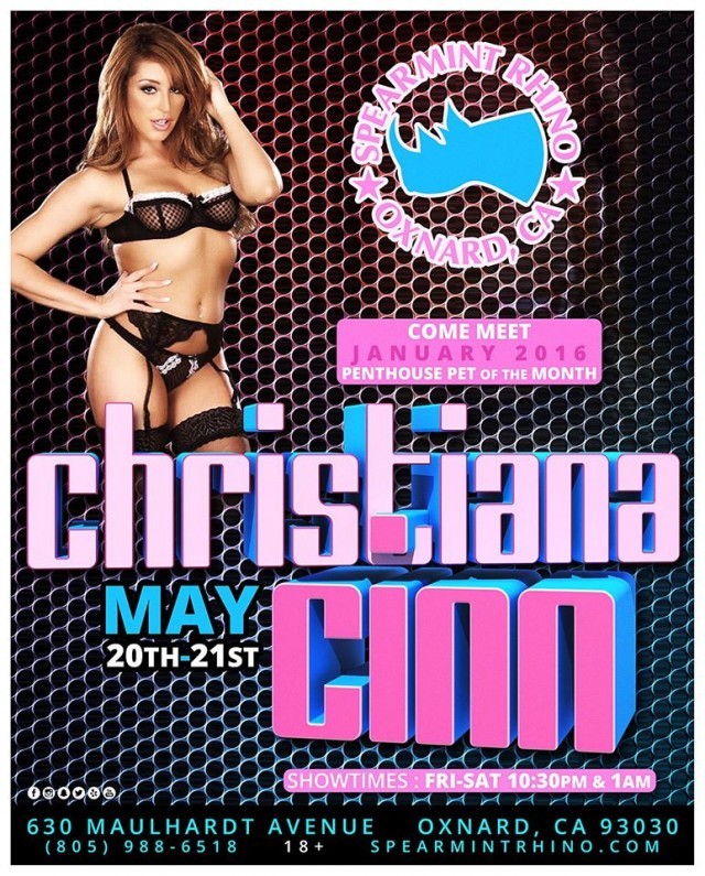 Christiana Cinn continues West Coast Feature with a stop in ...