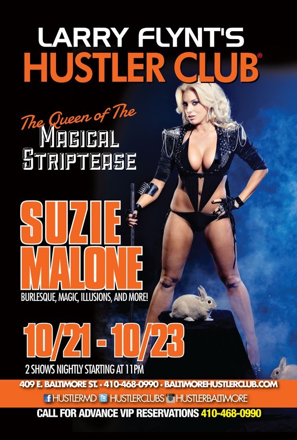 Suzie Malone at Hustler Club Baltimore.