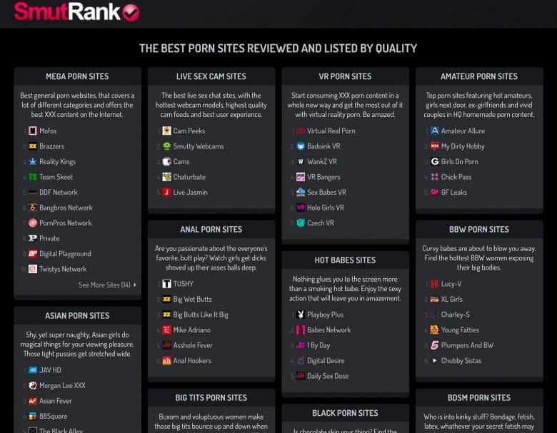 Worlds Best Porn Site - Ever wondered what are the best porn sites in each category ...