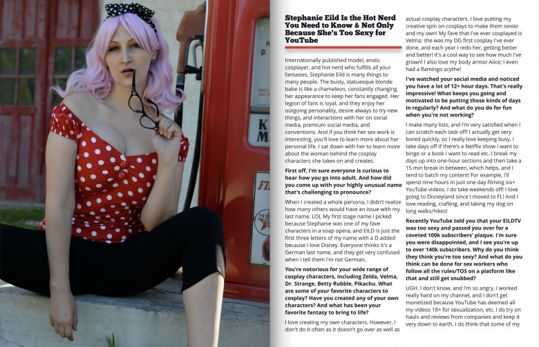 Alice 18 Magazine Porn - Stephanie Eild Featured in October 2022 Issue of ASN Lifestyle Magazine |  Candy.porn